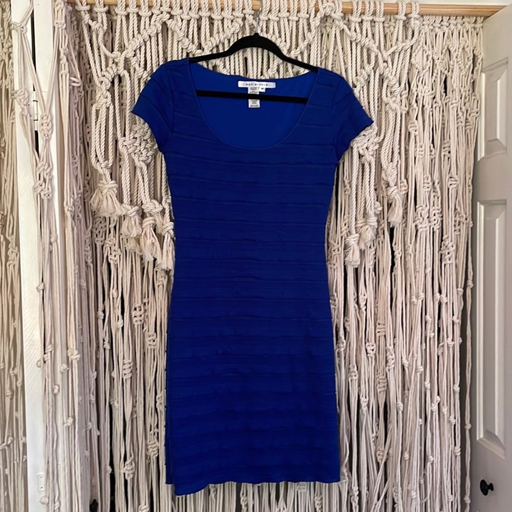 Max Studio Blue Bodycon Dress